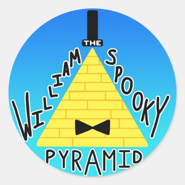 "William the SPOOKY Pyramid" sticker 2 (Front)