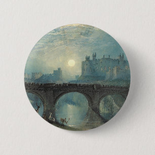 William Turner Alnwick Castle 6 Cm Round Badge