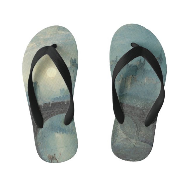 William Turner Alnwick Castle  Kid's Flip Flops (Footbed)