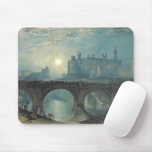 William Turner Alnwick Castle  Mouse Mat (With Mouse)