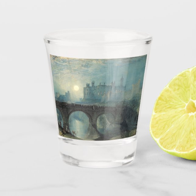 William Turner Alnwick Castle  Shot Glass (Front)