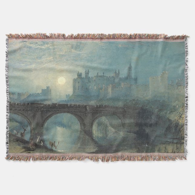 William Turner Alnwick Castle  Throw Blanket (Front)