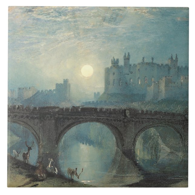 William Turner Alnwick Castle  Tile (Front)