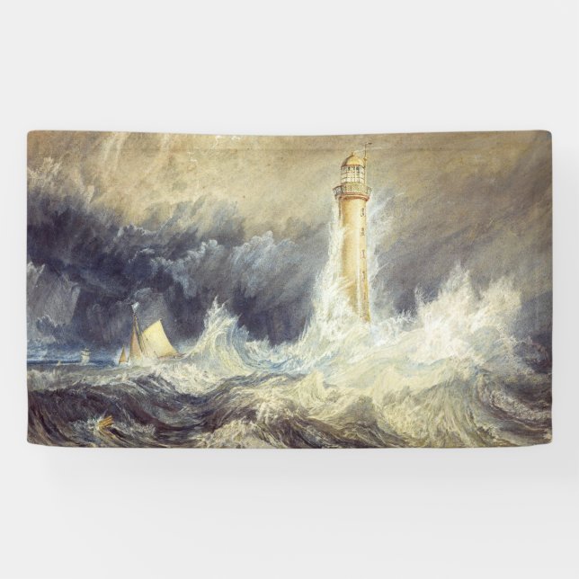 William Turner - Bell Rock Lighthouse Banner (Horizontal)