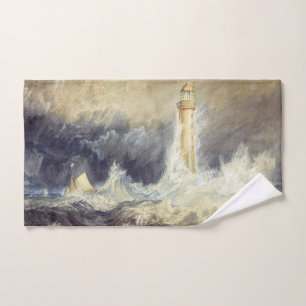 William Turner - Bell Rock Lighthouse Bath Towel Set