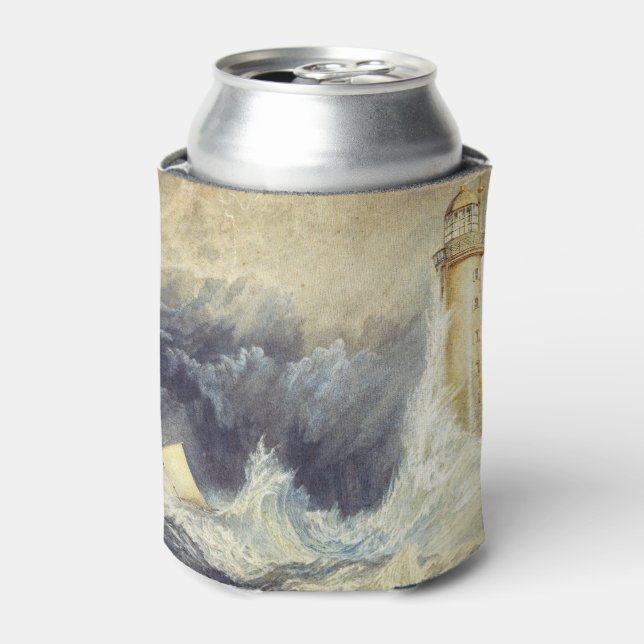 William Turner - Bell Rock Lighthouse Can Cooler (Can Front)