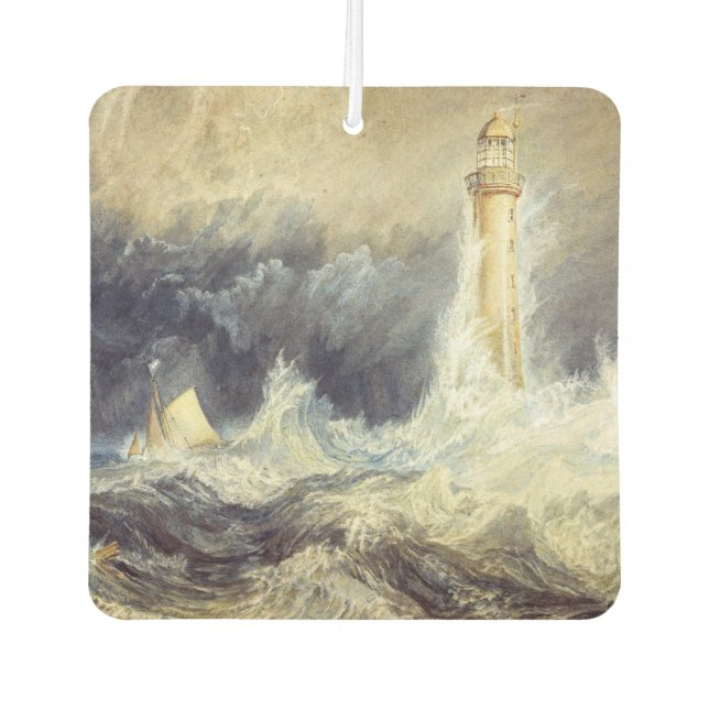 William Turner - Bell Rock Lighthouse Car Air Freshener (Front)