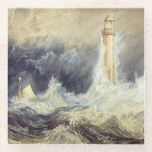 William Turner - Bell Rock Lighthouse Glass Coaster
