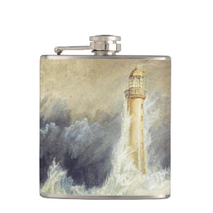 William Turner - Bell Rock Lighthouse Hip Flask