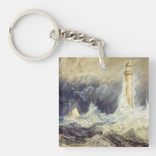 William Turner - Bell Rock Lighthouse Key Ring (Front)