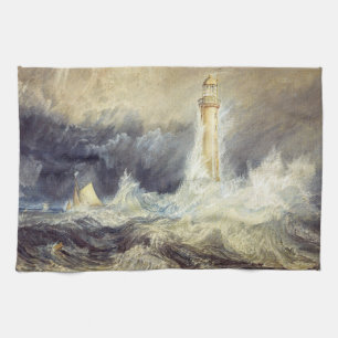 William Turner - Bell Rock Lighthouse Tea Towel