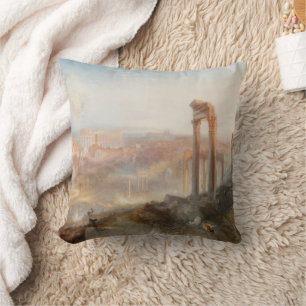 William Turner British - Modern Rome-Campo Vaccino Cushion