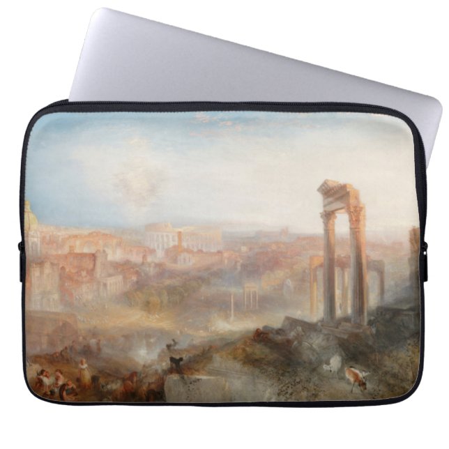 William Turner British - Modern Rome-Campo Vaccino Laptop Sleeve (Front)