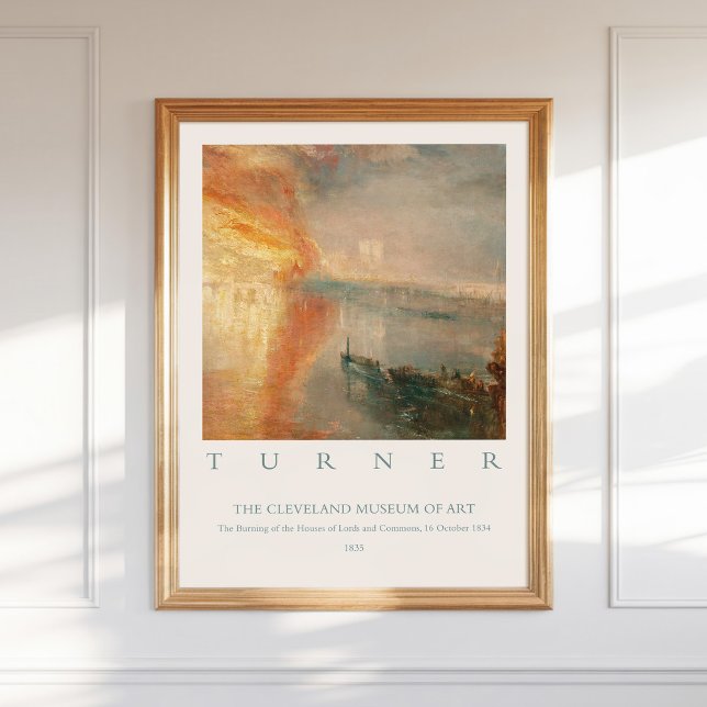 William Turner Burning Houses Lords Commons 1834 Poster (Creator Uploaded)