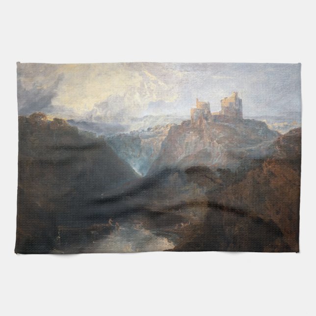 William Turner - Kilgarren Castle, Pembrokeshire Tea Towel (Horizontal)
