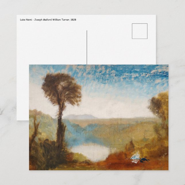William Turner - Lake Nemi Postcard (Front/Back)