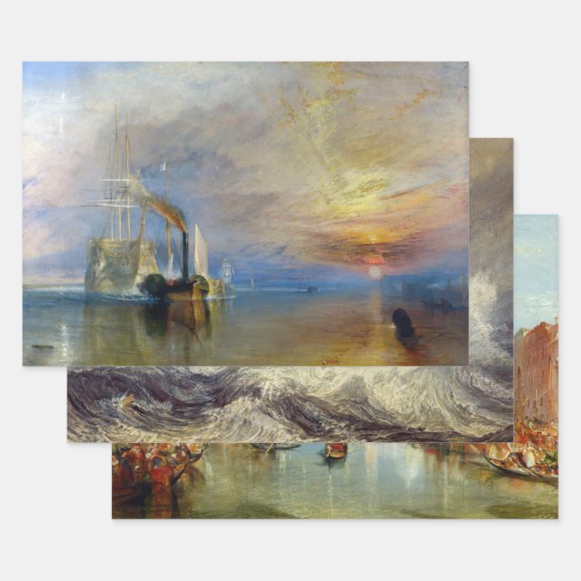 William Turner - Masterpieces Selection Wrapping Paper Sheet (Set)