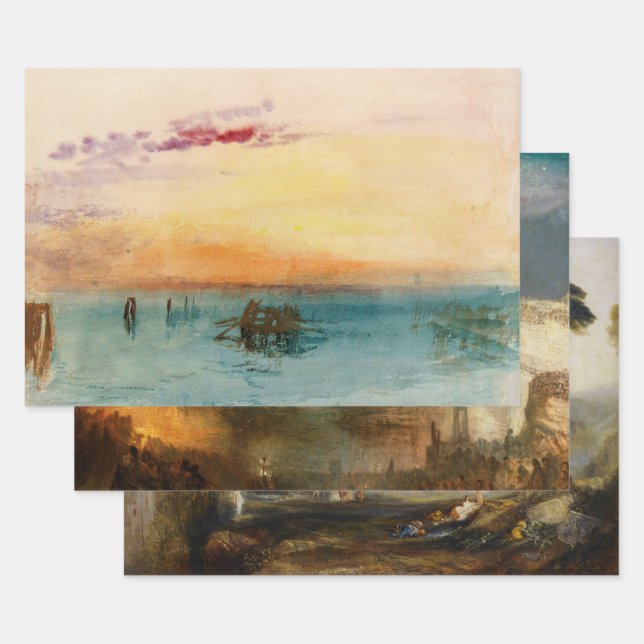 William Turner - Masterpieces Selection Wrapping Paper Sheet (Set)
