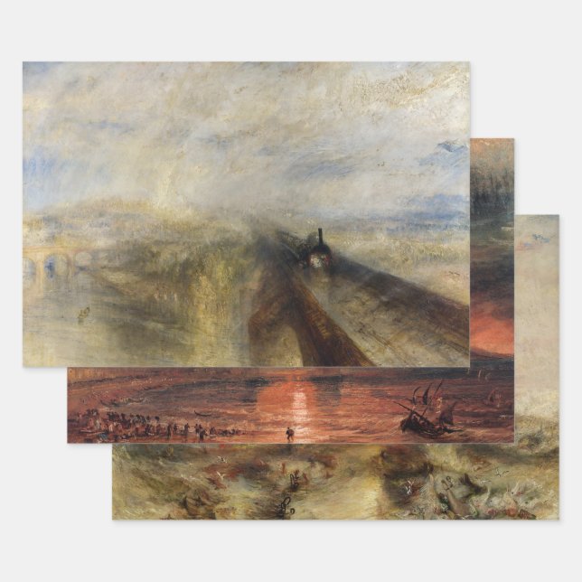 William Turner - Masterpieces Selection Wrapping Paper Sheet (Set)