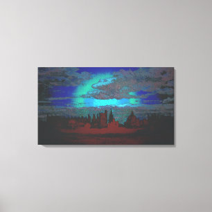 William Turner of Oxford - A View of Oxford (Mod) Canvas Print