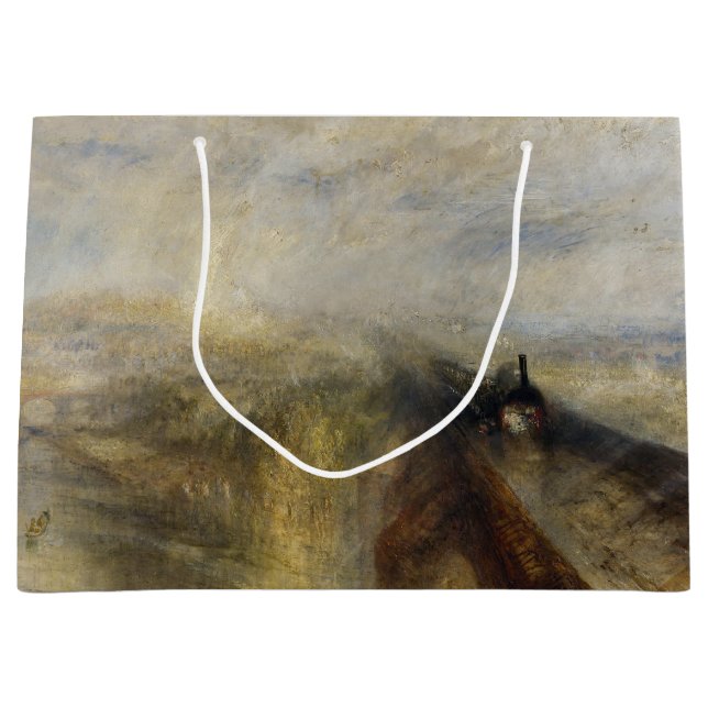 William Turner - Rain, Steam and Speed Large Gift Bag (Front)