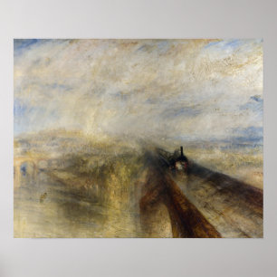 William Turner - Rain, Steam and Speed Poster