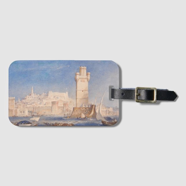 William Turner Rhodes Luggage Tag (Front Horizontal)