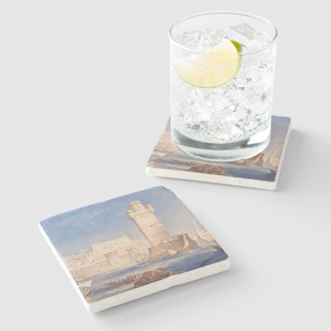 William Turner Rhodes Stone Coaster (Side)