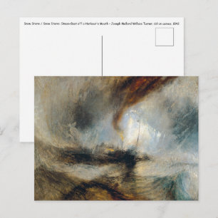 William Turner - Snow Storm Postcard
