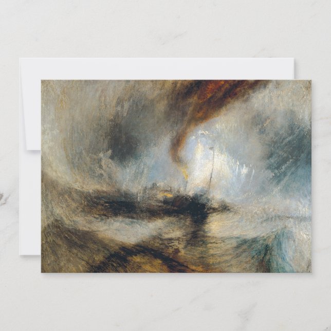William Turner - Snow Storm Thank You Card (Front)