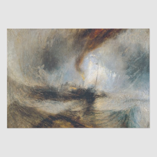 William Turner - Snow Storm Tissue Paper (Front)