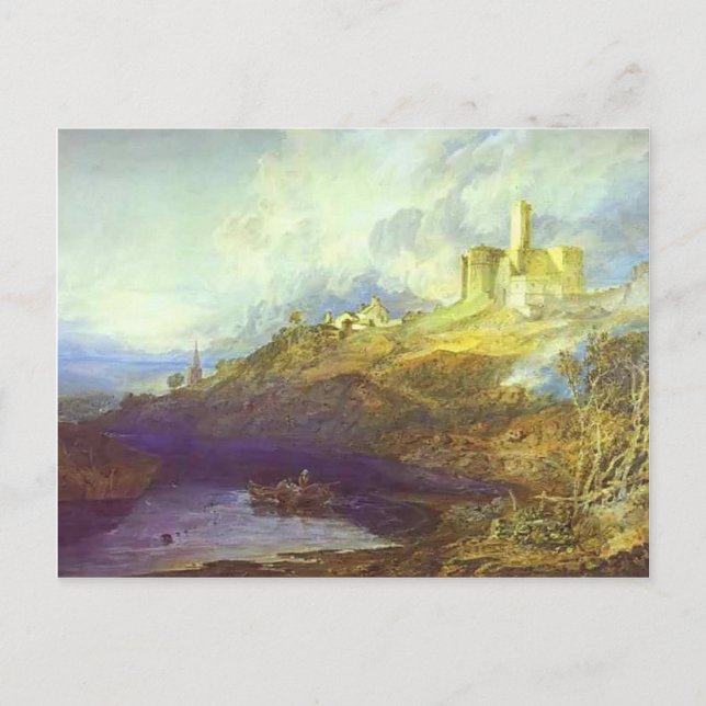 William Turner- Storm Approaching at SunSet Postcard (Front)