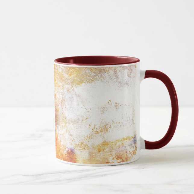 William Turner Sun Setting Over A Lake Painting Mug (Right)