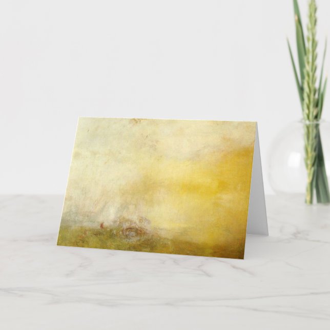william turner - sunrise with sea monsters card (Front)