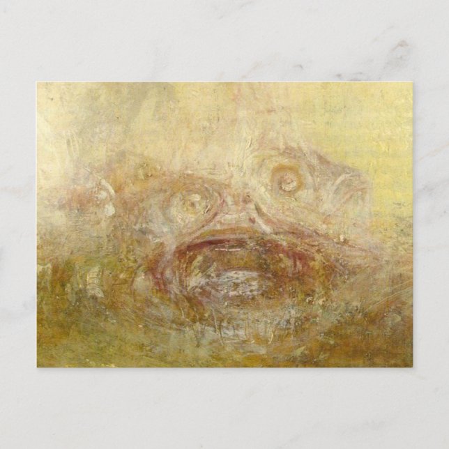 william turner - sunrise with sea monsters (detail postcard (Front)