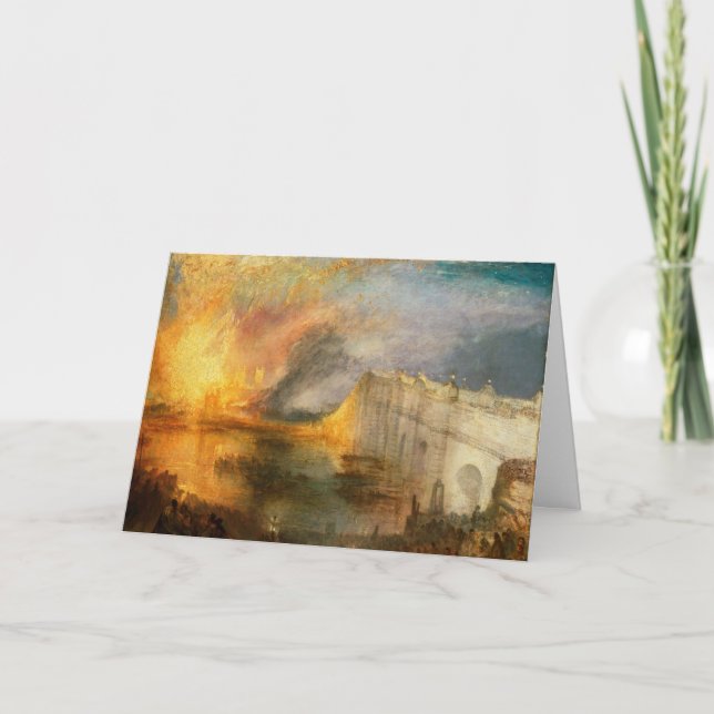 William Turner - The Burning of the Parliament Card (Front)