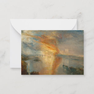 William Turner - The Burning of the Parliament Card