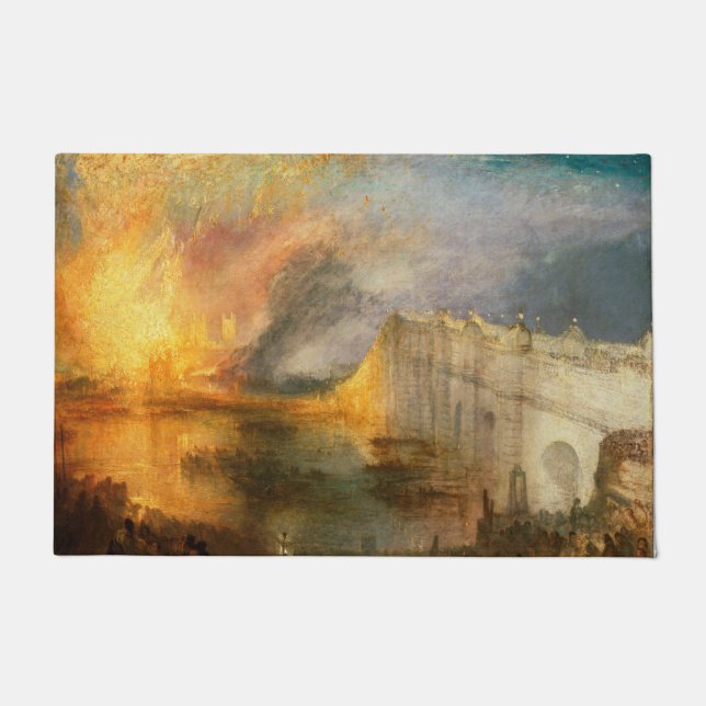 William Turner - The Burning of the Parliament Doormat (Front)