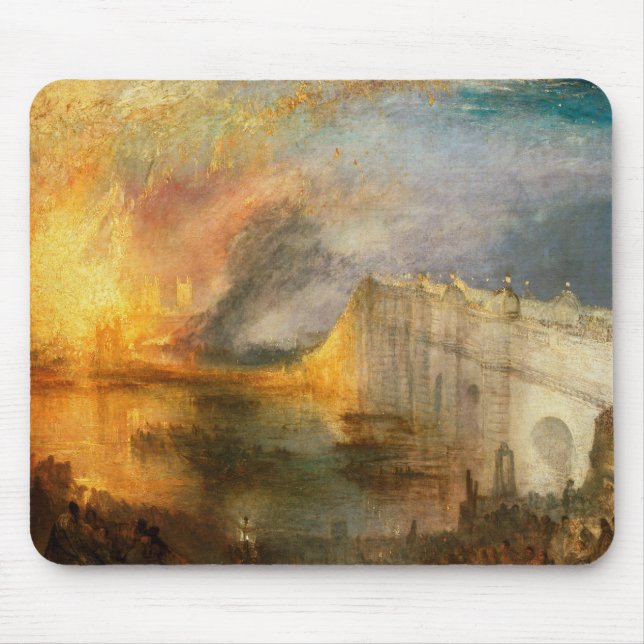 William Turner - The Burning of the Parliament Mouse Mat (Front)