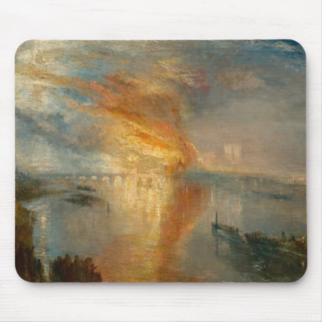William Turner - The Burning of the Parliament Mouse Mat (Front)