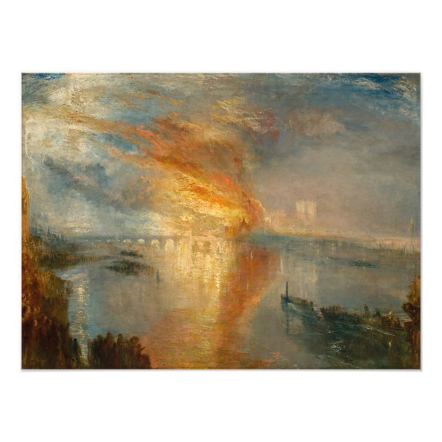 William Turner - The Burning of the Parliament Photo Print (Front)
