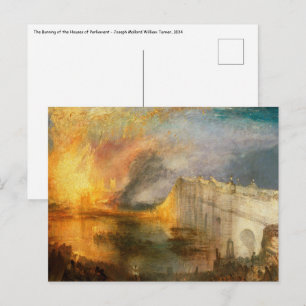 William Turner - The Burning of the Parliament Postcard