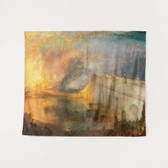 William Turner - The Burning of the Parliament Tapestry (Front (Horizontal))