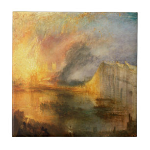 William Turner - The Burning of the Parliament Tile