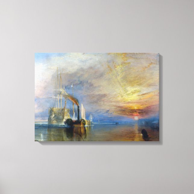 William Turner - The Fighting Temeraire Canvas Print (Front)