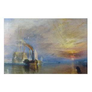William Turner - The Fighting Temeraire Faux Canvas Print