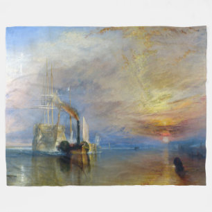 William Turner - The Fighting Temeraire Fleece Blanket