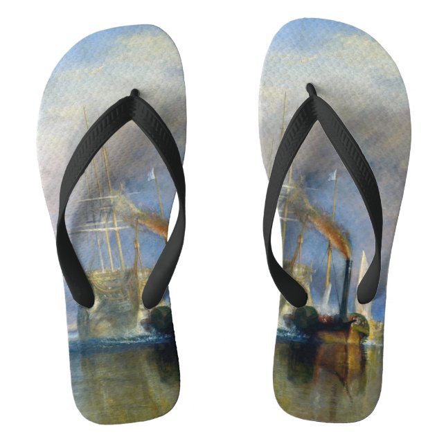 William Turner - The Fighting Temeraire Flip Flops (Footbed)