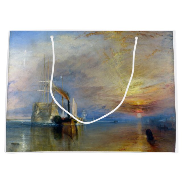 William Turner - The Fighting Temeraire Large Gift Bag (Front)