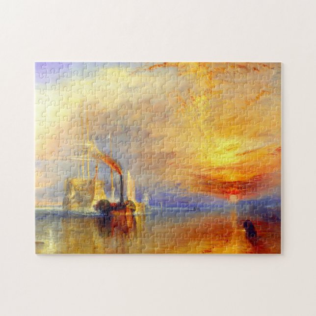 William Turner The Fighting Temeraire Painting Jigsaw Puzzle (Horizontal)
